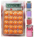 Calculateur de poche transparent de 8 chiffres avec porte-clés en option (LC305)